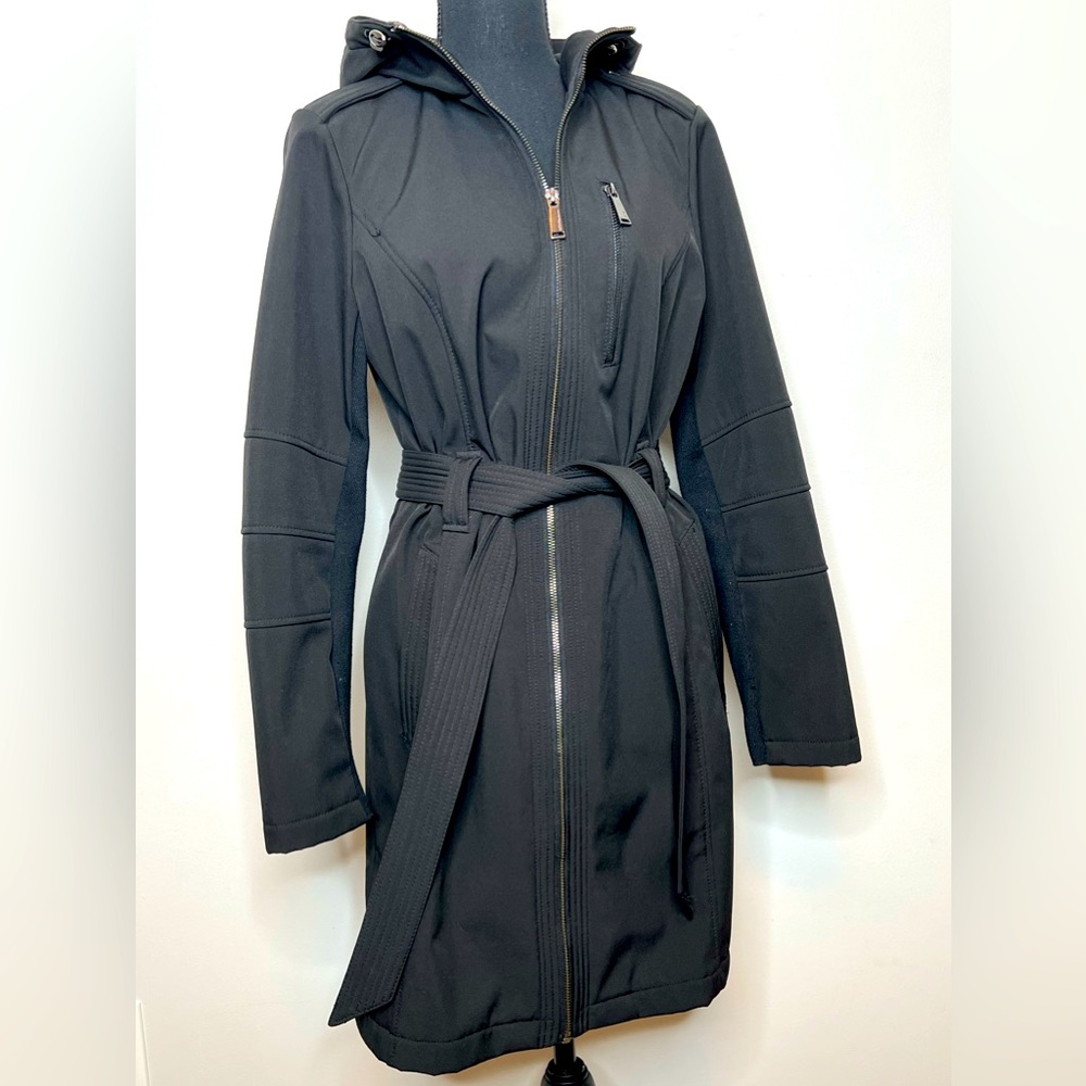 Bcbgeneration Soft Shell Center Front Zip Coat Wi… - image 1